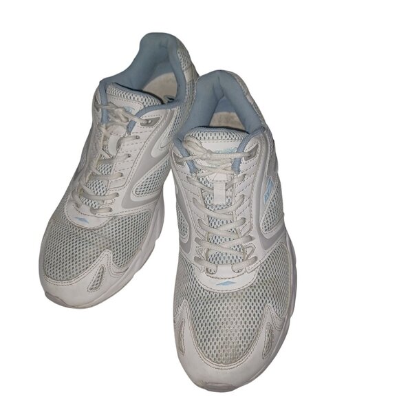 Avia Womens Sneakers Size 9.5 White Light Blue Running Walking Shoes - Picture 9 of 13